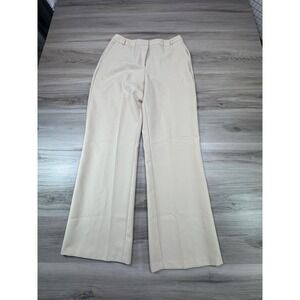 George Womens Beige Wide Leg Dress Pants Sea Shell Size 12 Average